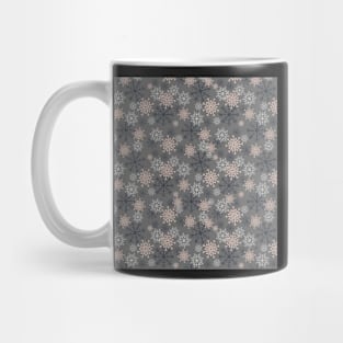 Cute Snowflakes Pattern - Gray Mug